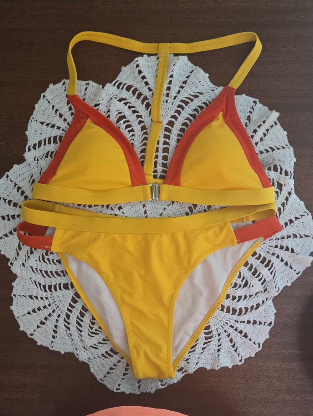 Cupshe Yellow and Orange Two-Piece Bikini Set NEW with no Tags